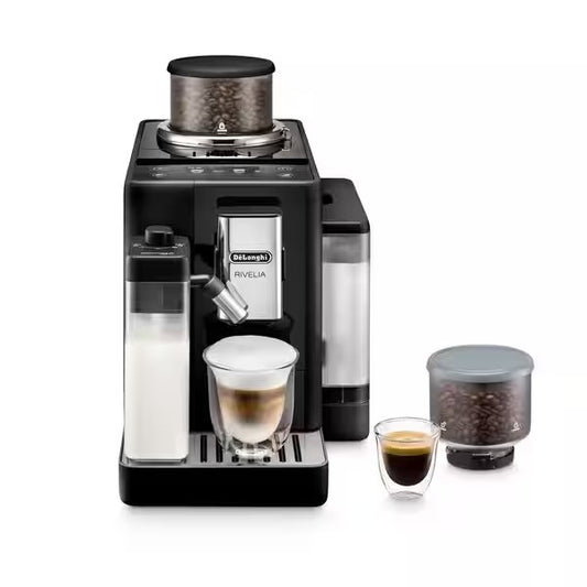 De'Longhi Rivelia Machine à espresso full automatique avec broyeur (EXAM440.55.B)